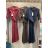 Šaty elegantný košilové dlhý rukáv dámske (S/M/L) TALIANSKA MÓDA IMSE26003/DUR S/M/L hnedá