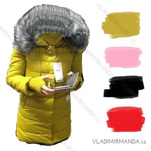 Bunda kabát s kožušinkou dámsky (s-xl) Poľsko MODA PM217044
