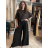 Nohavice elegantné s opaskom dámske (S/M/L ONE SIZE) TALIANSKA MÓDA IMC26012