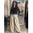 Nohavice elegantné s opaskom dámske (S/M/L ONE SIZE) TALIANSKA MÓDA IMC26012