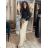 Nohavice elegantné s opaskom dámske (S/M/L ONE SIZE) TALIANSKA MÓDA IMC26012