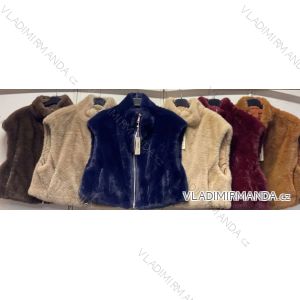 Vesta obojstranná zimná bez rukávov dámska (S/M/L ONE SIZE) TALIANSKA MÓDA IMC26349