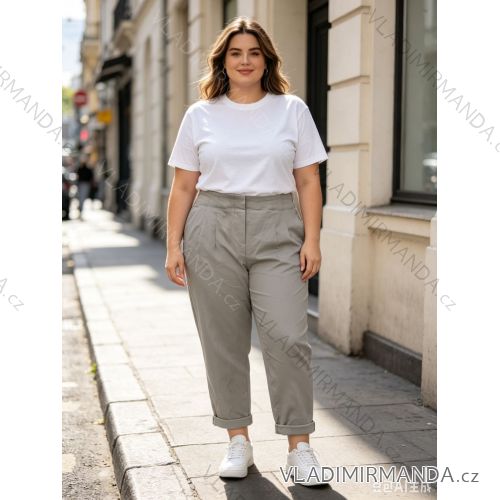Nohavice dámske nadrozmer (46/48/50 ONE SIZE) TALIANSKA MÓDA IM426345