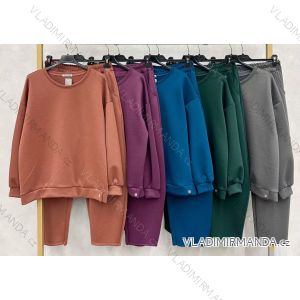 Súprava elegantná blúzka a nohavice dámske nadrozmer (50/52/54 ONE SIZE) TALIANSKA MÓDA IM426353