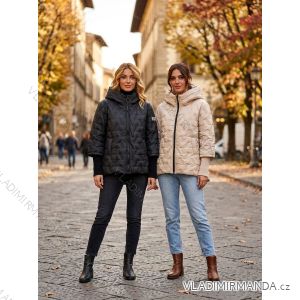 Bunda šusťáková oversize dlhý rukáv dámska nadrozmer (46/48/50 ONE SIZE) TALIANSKA MÓDA IMC26327