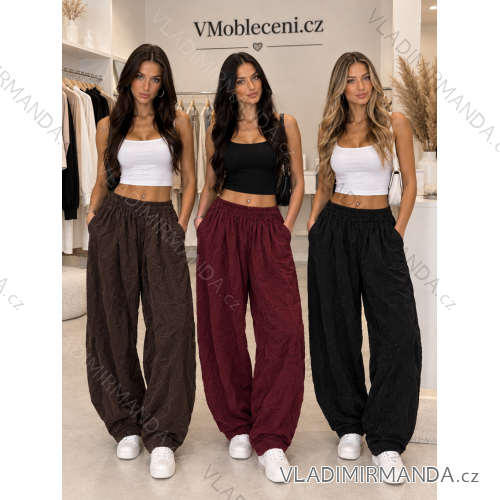 Nohavice manžestrové dlhé dámske (38/40/42 ONE SIZE) TALIANSKA MÓDA IMSM2610357