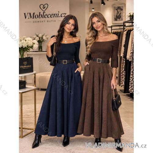 Sukňa dlhá s páskem dámská (S/M/L ONE SIZE) TALIANSKA MÓDA IMHMM26860292