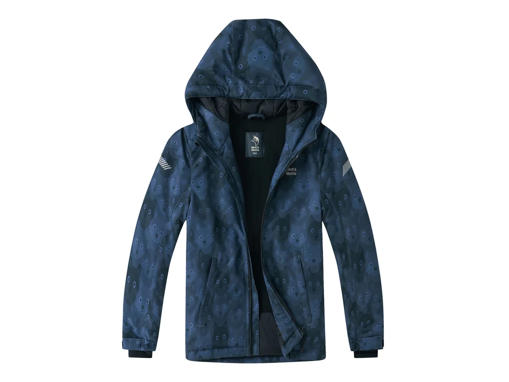 Bunda zimná dlhý rukáv detská chlapčenská (104-134) WOLF B2668B