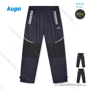 Nohavice šusťákové pánske nadrozmer (M-2XL) KUGO BK8240