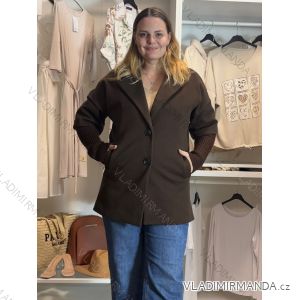 Kabát dlhý rukáv dámsky (S/M/L ONE SIZE) TALIANSKA MÓDA IMWKH26010/DUR