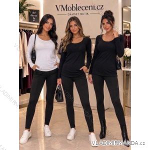 Tričko s dlouhý rukáv dámská (S/M/L ONE SIZE) TALIANSKÁ MÓDA IM326039