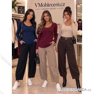Tričko s dlouhý rukáv dámská (S/M/L ONE SIZE) TALIANSKÁ MÓDA IM326040/DUR