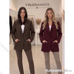 Sako dlhý rukáv dámske (M-XL) TALIANSKA MÓDA IMPOZ2626102/DUR
