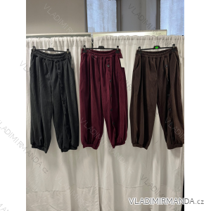 Nohavice manžestrové oversize dlhé dámske (S/M/L ONE SIZE) TALIANSKA MODA IM3264186
