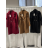 Kabát dlhý rukáv dámsky (S/M/L ONE SIZE) TALIANSKA MÓDA IMWKH26011/DUR S/M/L biela