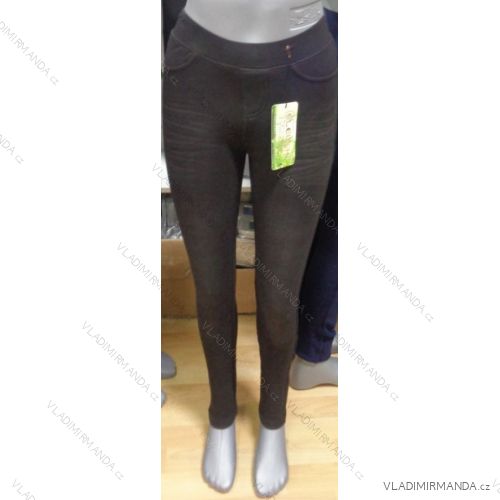 Nohavice elastické zateplené kožúškom dámske (s-2xl) ELEVEK DN89-2
