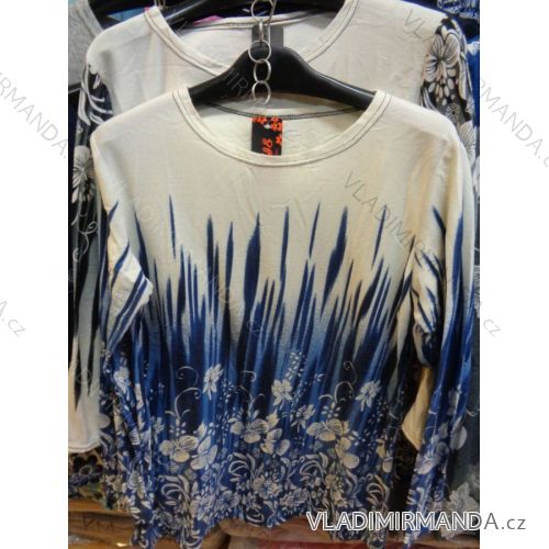 Tričko dlhý rukáv dámske nadrozmerné (m-2xl) AD6036