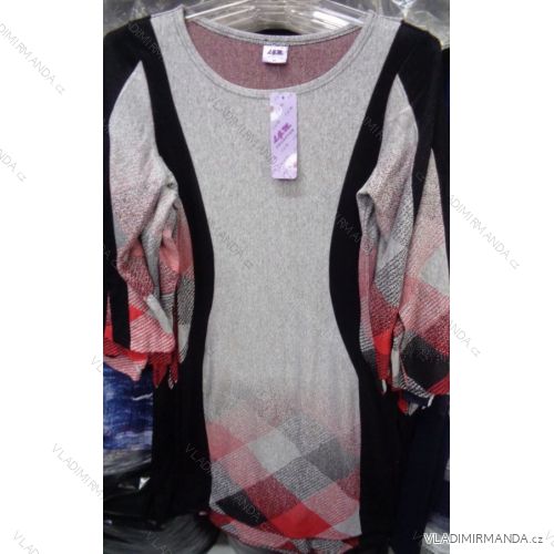 Šaty teplejšie dlhý rukáv dámska nadrozmerná (l-3XL) LGM POĽSKO LGM17010