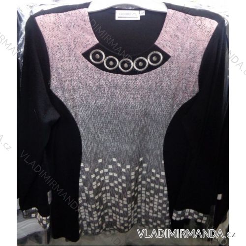 Blúzka-tunika dlhý rukáv dámska exclusiv nadrozmerná (l-3XL) LGM POĽSKO LGM17012