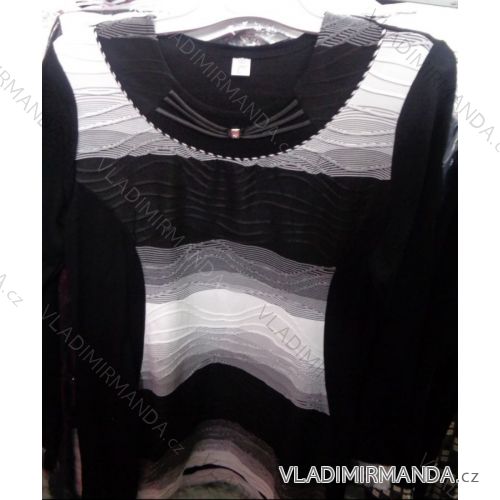 Blúzka-tunika dlhý rukáv dámska exclusiv nadrozmerná (l-3XL) LGM POĽSKO LGM17013