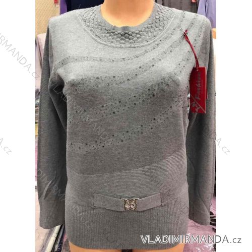 Sveter-tunika dlhý rukáv dámska (l-3XL) ERBOSSI PM117G354