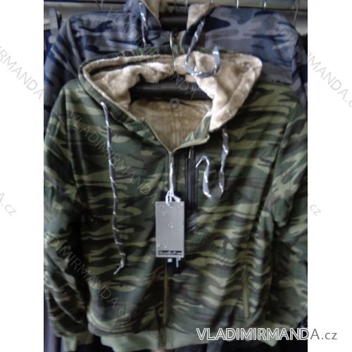 Mikina zateplená kožušinkou pánska (m-2xl) GUAN DA YUAN F11177
