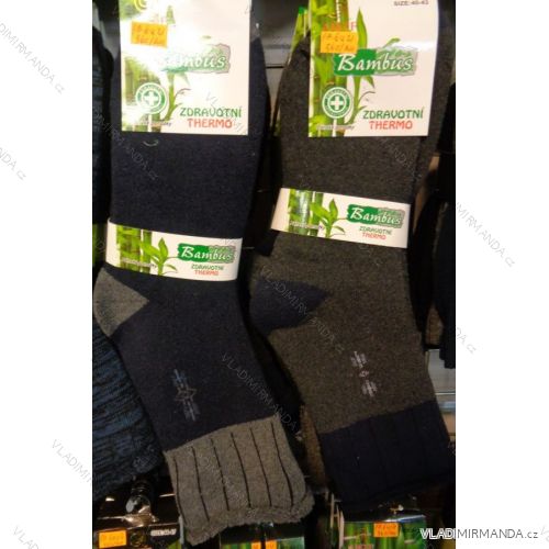Ponožky zdravotné thermo pánske bambusové (40-47) AMZF PA-6421
