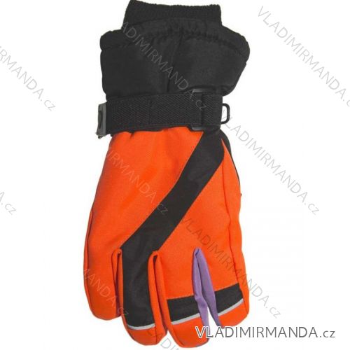 Rukavice prstové lyžiarske dorast chlapčenské (20-22 cm) YO! RN-004