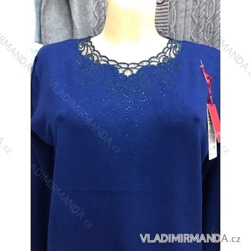 Pulóver sveter dlhý rukáv dámsky (m-2xl) Poľsko MODA GR17050