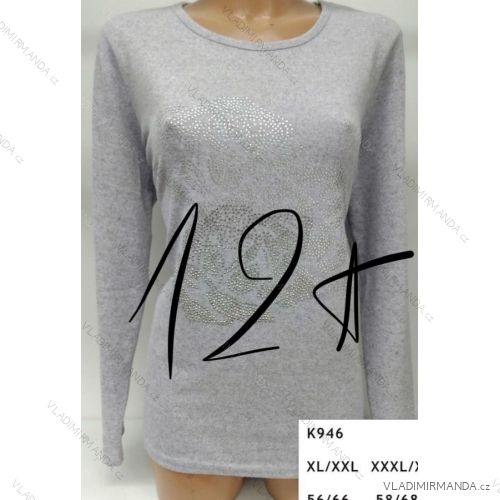 Tričko dlhý rukáv dámske (l-3XL) ERBOSSI PM217K946
