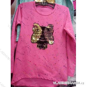 Tričko teplé dlhý rukáv s flitrami detské a dorast dievčenské (128-164) Tuzzi turecká MODA TM217059
