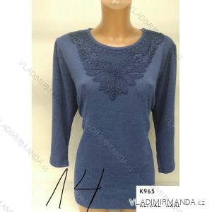 Tričko s čipkou dlhý rukáv dámske (l-3XL) ERBOSSI PM117K965
