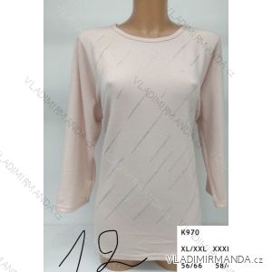 Tričko s kamienkami dlhý rukáv dámske (l-3XL) ERBOSSI PM117K970
