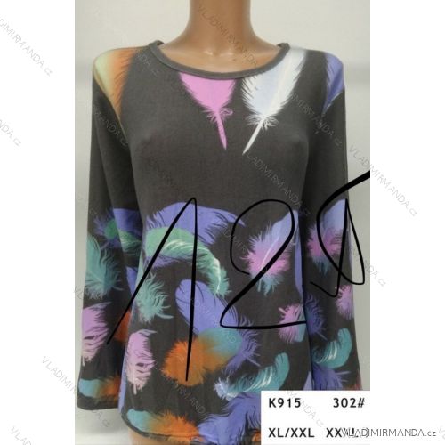 Tričko dlhý rukáv dámske (l-3XL) ERBOSSI PM117K915
