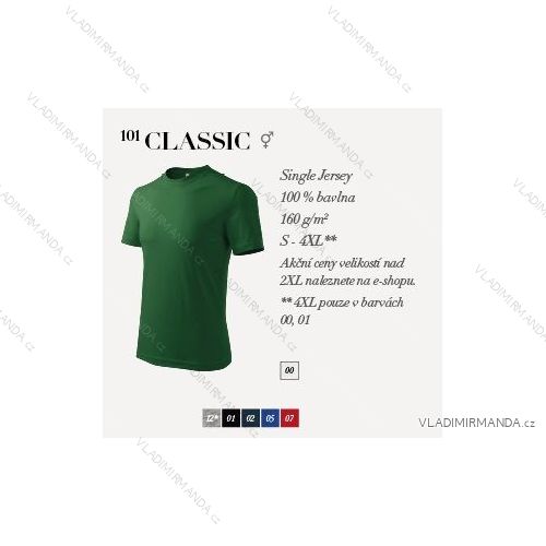 Tričko classic krátky rukáv unisex (s-4XL) reklamný textil 101CL
