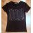 Tričko krátky rukáv s flitrami dámske (s-xl) MB21 COLLECTION K267MB biela S / M
