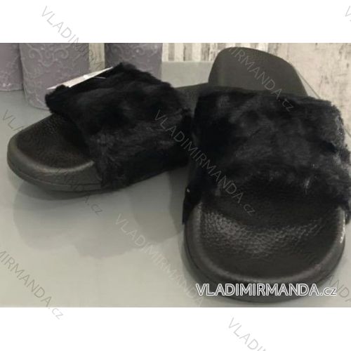 Šľapky s kožušinkou dámske (36-41) OBUV OB118GC1524
