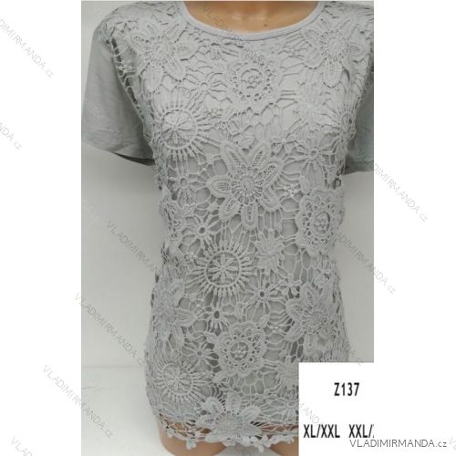Tunika čipkovaná krátky rukáv dámske (m-2xl) PM118Z137