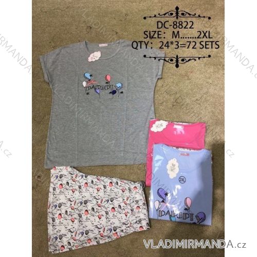 Pyžamo krátke dámske (m-2xl) DC-8822
