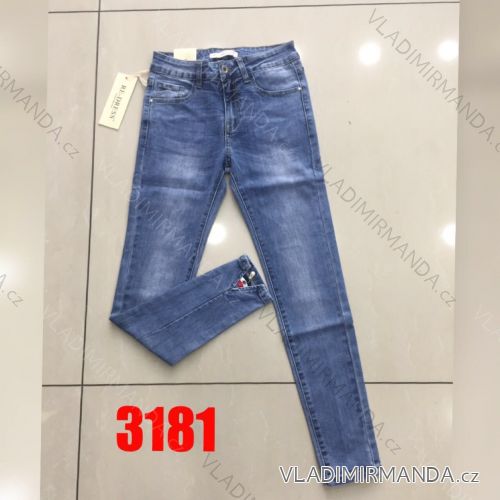 Rifle jeans s perličkami dámske (xs-xl) RE-DRESS 3181