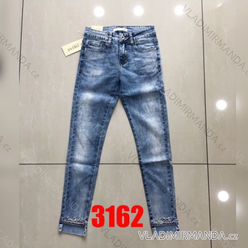 Rifle jeans s kamienkami dámske (xs-xl) RE-DRESS 3162