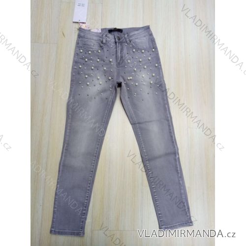 Rifle jeans s perličkami dámske (xs-xl) LEX18024