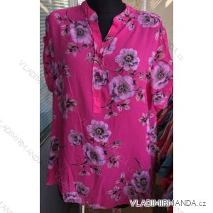 Tunika krátky rukáv proloužená dámska (uni xl-3XL) TALIANSKÁ MÓDA IM1018016
