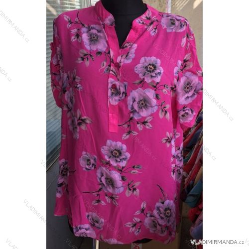 Tunika krátky rukáv proloužená dámska (uni xl-3XL) TALIANSKÁ MÓDA IM1018016