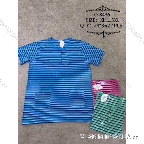 Tričko krátky rukáv dámske nadrozmerné (xl-5XL) VALERIE DREAM O-8436