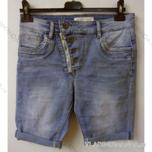 Kraťasy šortky riflové letné dámske (xs-xl) TALIANSKÁ MÓDA IM518084