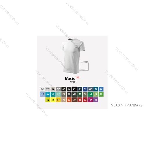 Tričko krátky rukáv pánske basic (m-2xl) reklamný textil 12A