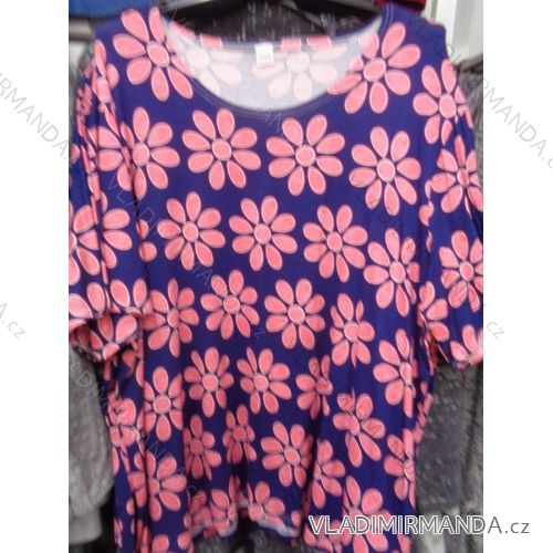 Tričko krátky rukáv kvety dámske (xxl-5XL) poľských výrobcov na PM118100