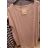Tunika prúžok krátky rukáv dámska nadrozmerná (uni xl-3XL) TALIANSKÁ MÓDA IM518119
