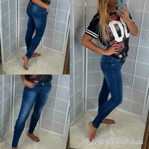 Rifle jeans zips vzadu dámske (25-29) Gourde GD2807